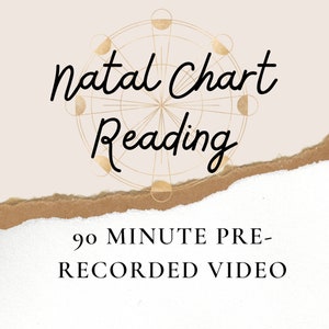 Relatório Astrológico: Leitura do Mapa Natal | Leitura de vídeo de 90 minutos