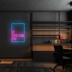 Custom LED Neon Sign: Inspirational Quote, Gamer Decor, Personalized Name