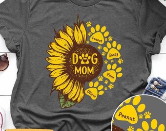 dog mom sunflower sweatshirt