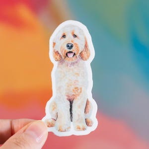 Labradoodle Sticker, Labradoodle Gift, Gift For Dog Lover, Dog Mom Gift, Laptop Sticker, Water Bottle Sticker
