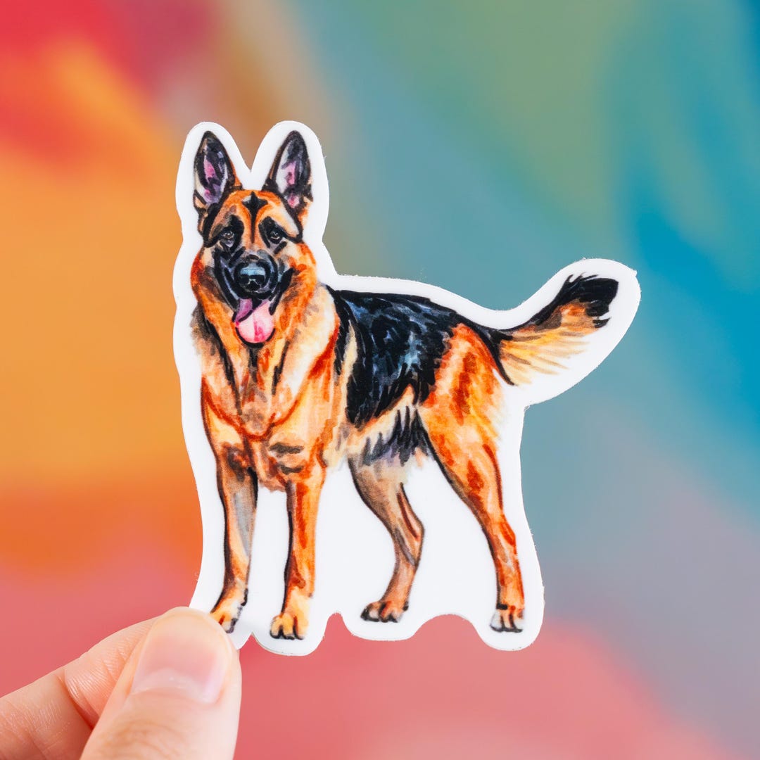 Gsd Sticker German Shepherd Sticker, German Shepherd Gift, Sticker, GSD Sticker ...