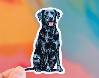 Pegatina de Labrador Retriever, regalo para amantes de los perros, regalo para mamá perruna, pegatina para portátil, regalo para Labrador Retriever