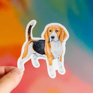 Beagle Sticker, Beagle Gift, Gift For Dog Lover, Dog Mom Gift, Beagle Lover, Laptop Sticker, Water Bottle Sticker