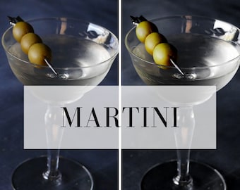 Classic Cocktail Presets: Martini Lightroom Mobile and Desktop Preset