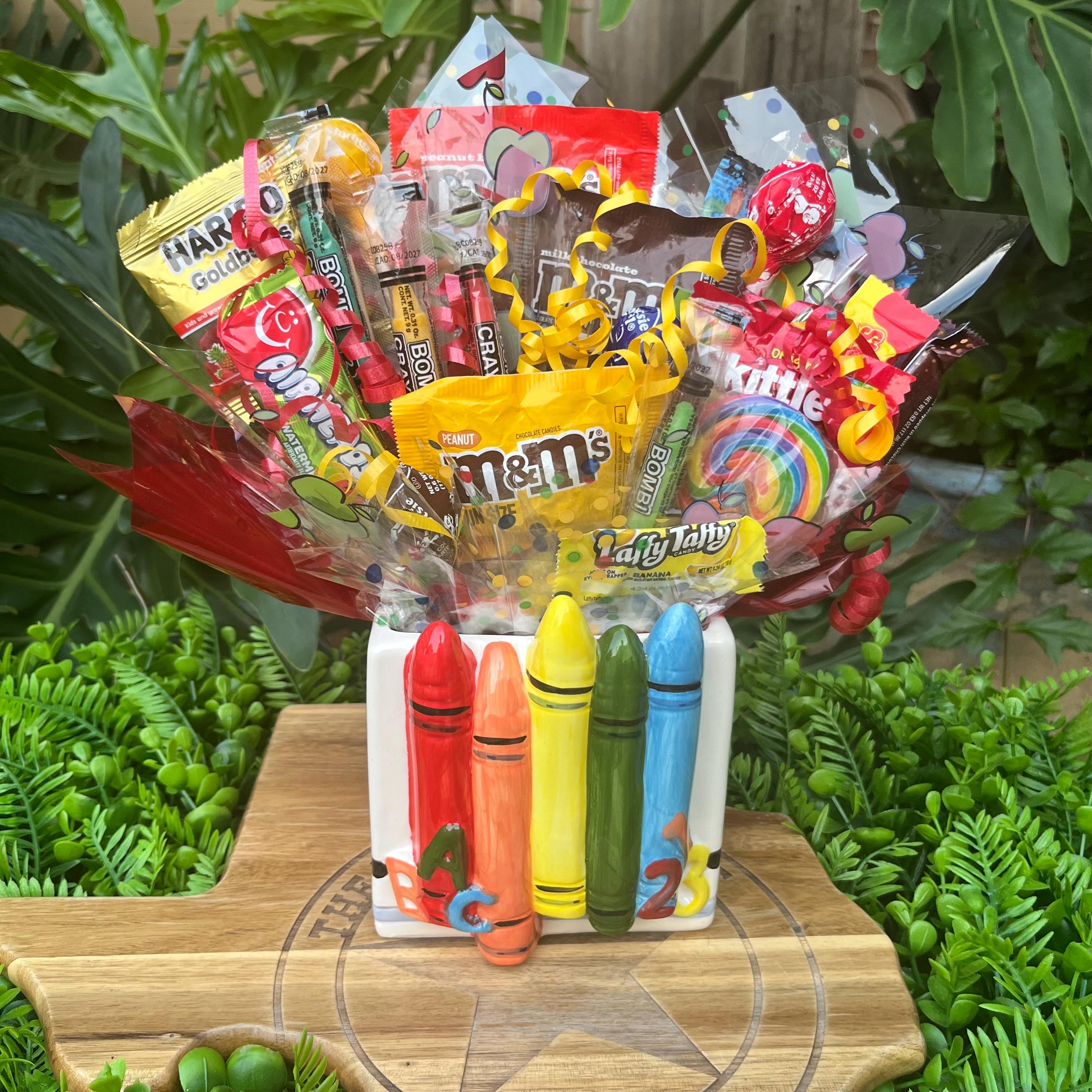 Candy Bouquet Ceramic Colorful Crayon Vase Teacher Appreciation Back to…