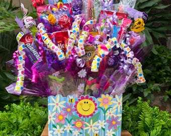 Candy Bouquet Feel Better Soon Gift (Medium Box)