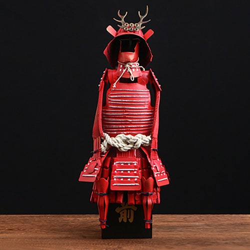 Japanese shops samurai Model-Armored Warrior statue- Vintage Warrior Model- Japanese image Sculpture