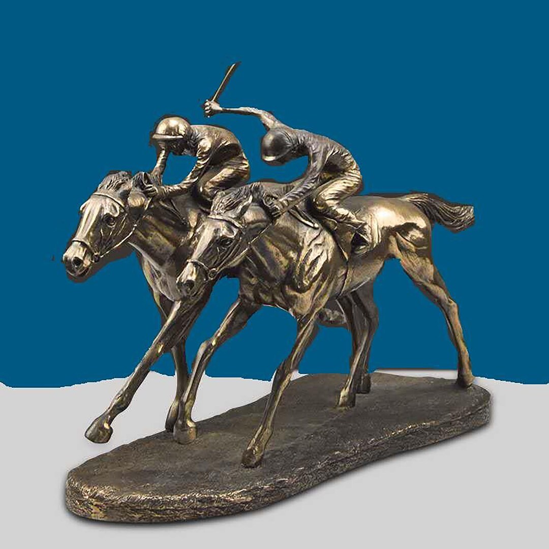Bronze Horse Racing Statue Horse Sport Statueequestrian Statues, Horse