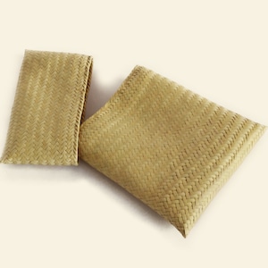 Panier palmé tissé à la main - Grand embrayage - fait à la main