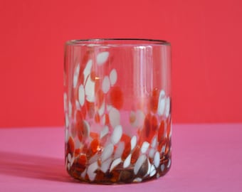 2 Tumblers Glasses - Handmade Recycled Glass