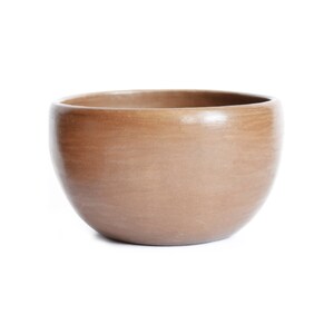 2 Dessert Bowls Beeswax Finish Natural Sand Colour Clay image 6