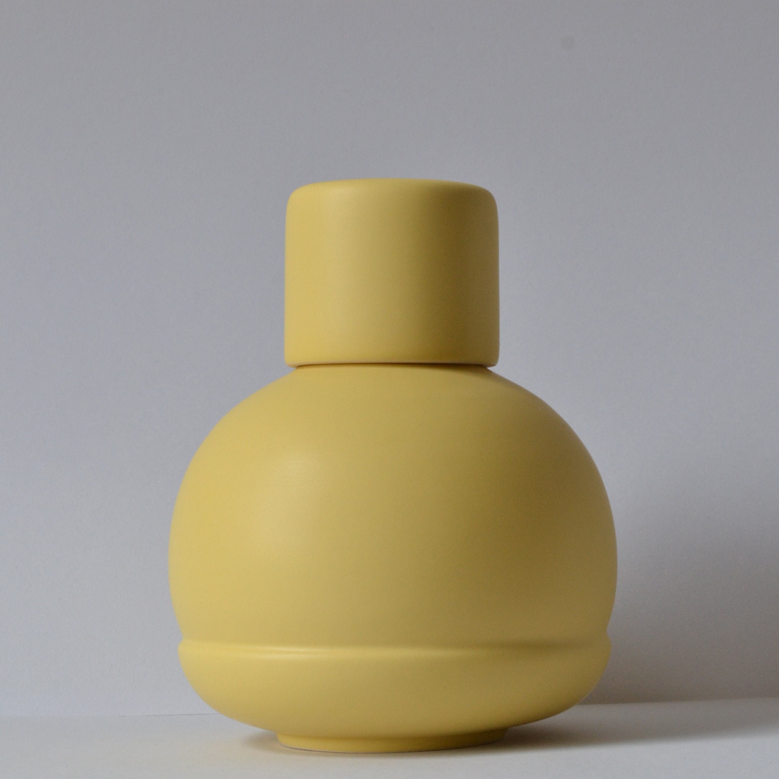 Carafe with Two Cups - Yellow small- Mexican Ceramics, Handmade design carafe and cup