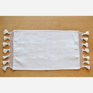 4 Placemats Handwoven Natural Cotton  Fabric set of 4 placemats