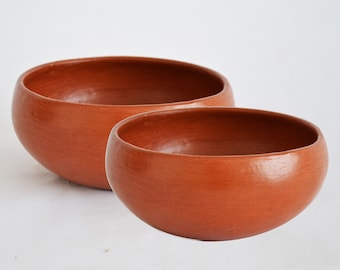 Bowl from Oaxaca handmade by mujeres del barro rojo red clay . Mexican Tableware 15x7cm bowl