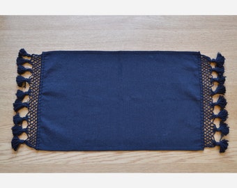 6 Placemats Handwoven Natural Cotton  Fabric set of 6 placemats