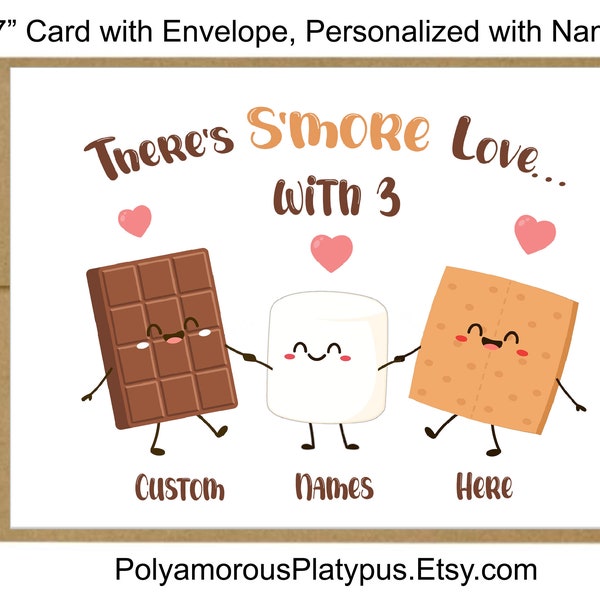 Polyam Triad Card - S'more Love!
