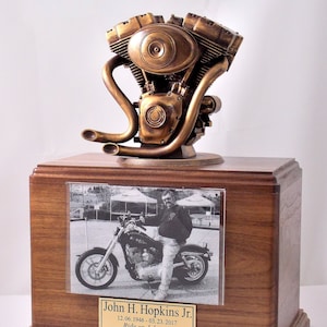 Motorcycle Memorial Urn
