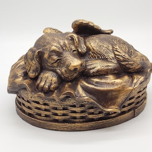Dog Angel Memorial Urn