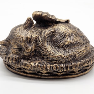 Cat Angel Memorial Urn