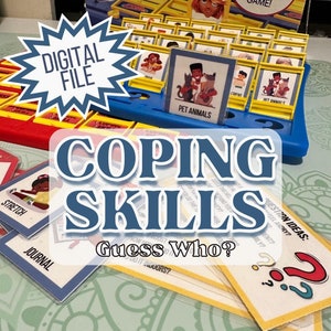 Guess Who Coping Skills Printable | Social Emotional Learning with Kids |  Emotion Regulation Strategies | Psychology, Counseling, Education