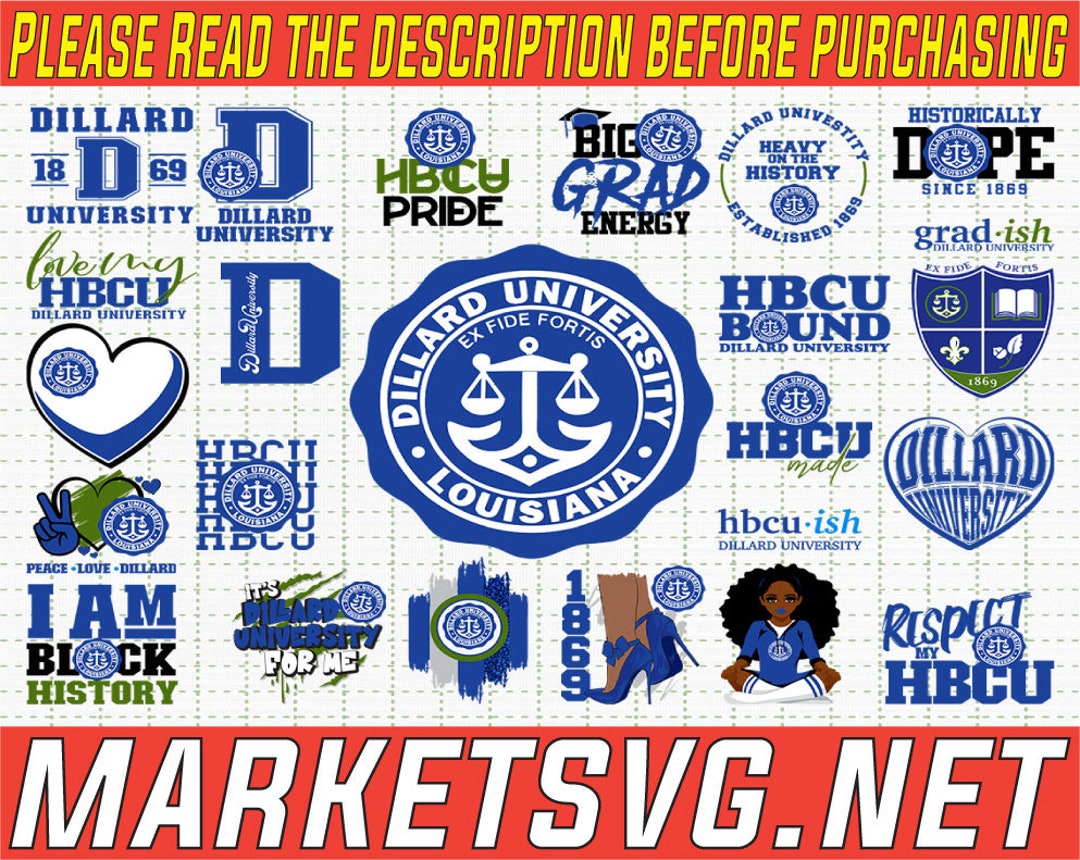Dillard University Svg HBCU Svg Collections HBCU Svg Etsy