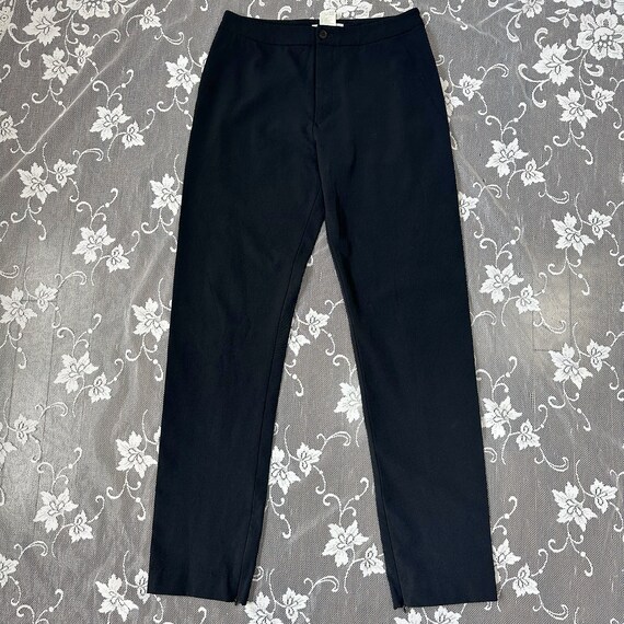 Buy Vintage Issey Miyake Black Stretch Zip Hem Pant Online in 