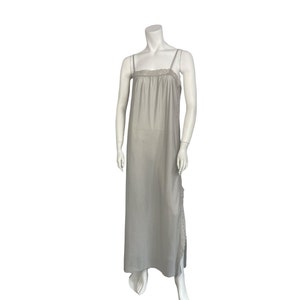 Vintage John Warden For Molyclaire long grey nylon nightgown Sz medium