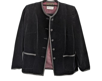 Vintage Highland Queen for Holt Renfrew blazer velour velvet jacket