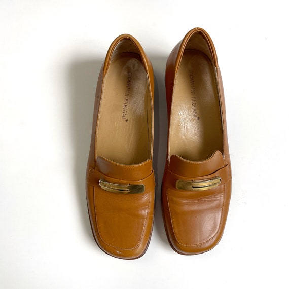 Vintage Giovanni Fabiani Camel Leather Loafers - Etsy