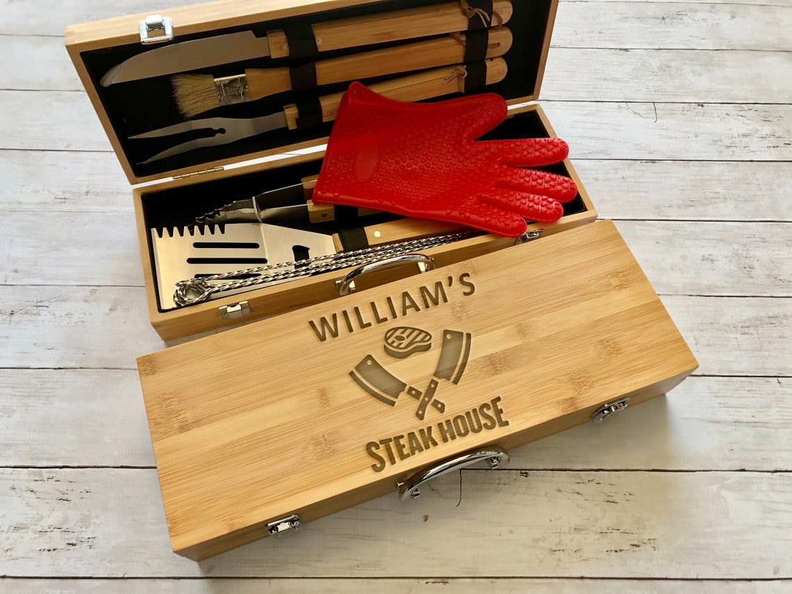 Personalized BBQ Set BBQ Set Personalized Grilling | Etsy