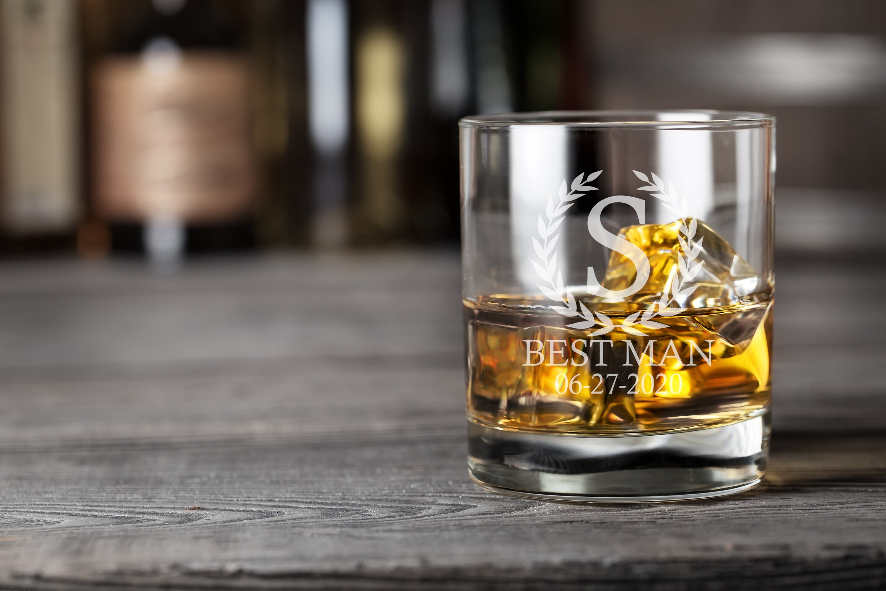 Engraved Whiskey Glasses Whiskey Glass Groomsman Glasses Etsy