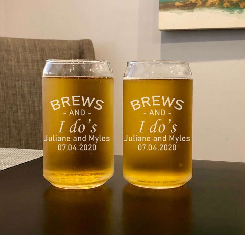 Personalized Beer Can Glass Custom Beer Glasses Groomsman Etsy