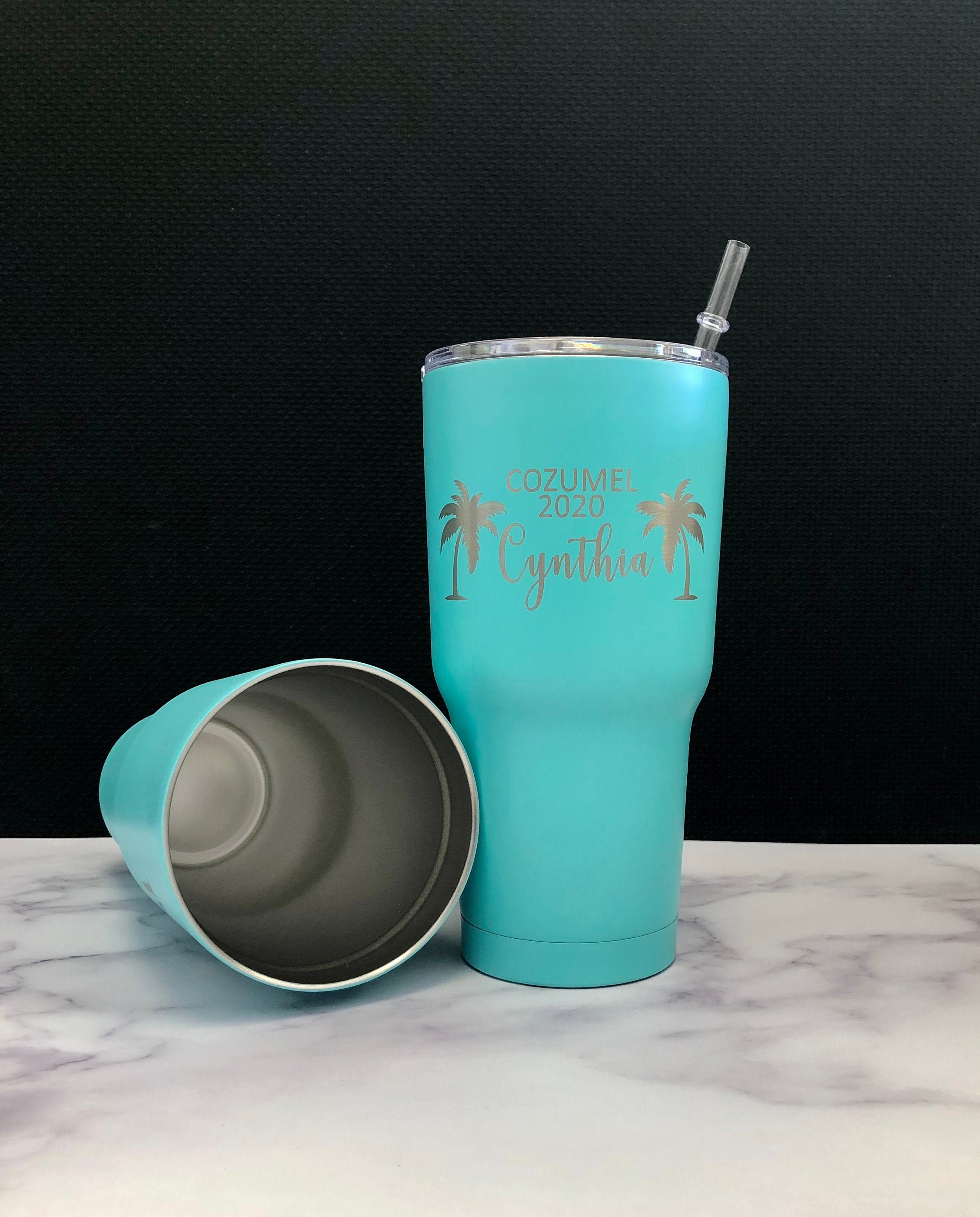 Custom Tumbler Vacation Tumbler Beach Tumbler Insulated Etsy