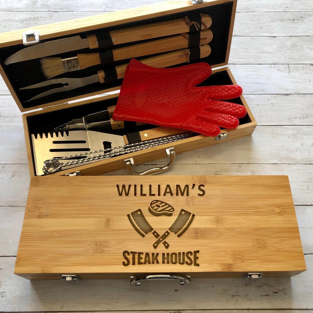 Personalized BBQ Set - BBQ Set - Personalized Grilling - Custom BBQ Set ...