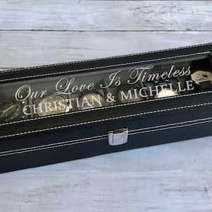 6 Slots Watch Box, Personalized Watch Box, Husband Gift, Watch Box for Men, Groomsman Gift, Best Man Gift, Watch Case, Boyfriend Gift