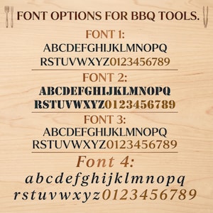 Engraved BBQ Set, BBQ Gift, Grilling Tools, Grill Set, Custom BBQ Set, Grill Master, Dad Gift, Personalized Grilling, Engraved Spatula image 8