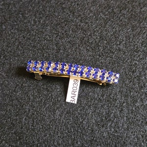 Slim 2 1/2 Inch Crystal Barrette - Great for Prom, Weddings, Gift Giving, Day Wear - 3 colors to choose from