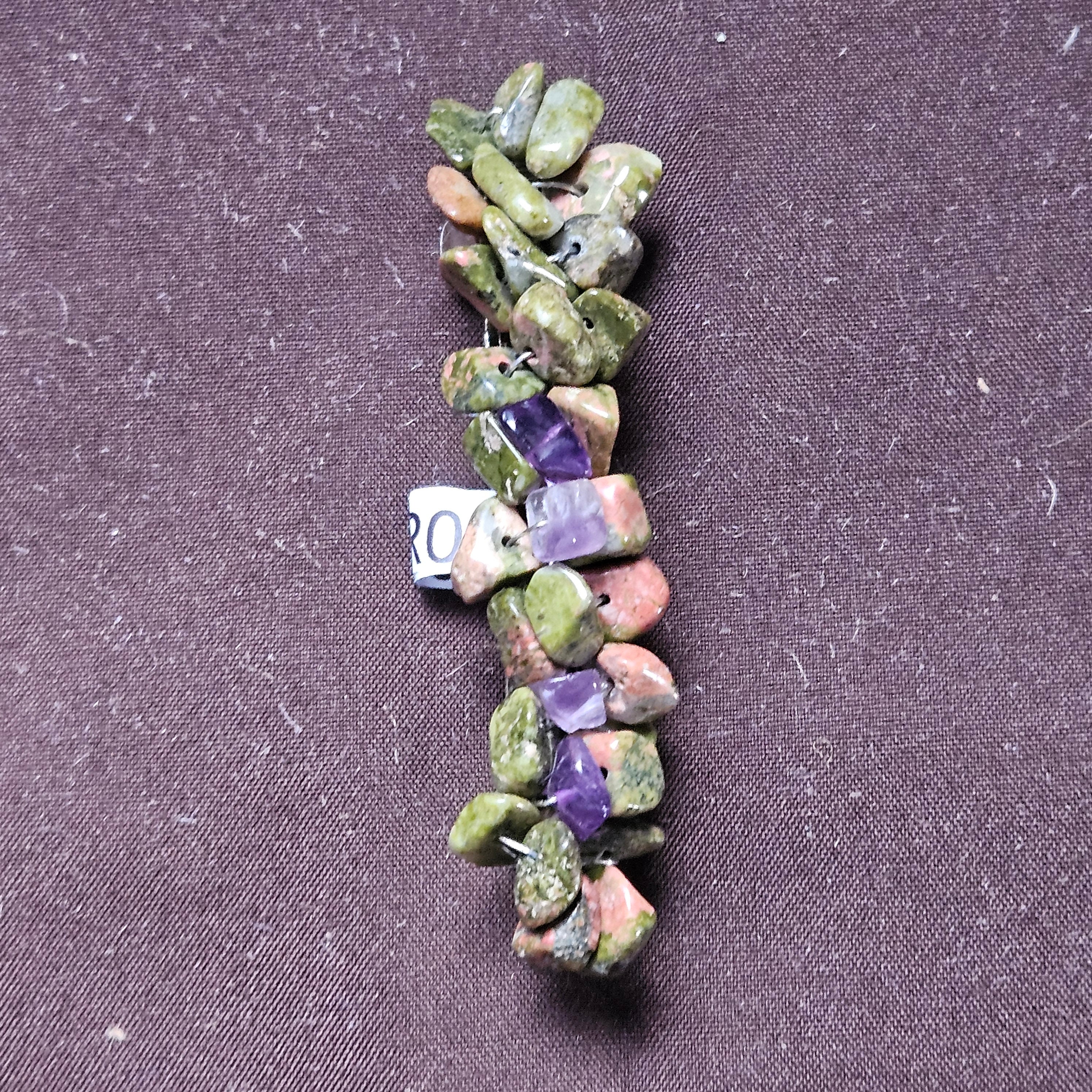 Handmade Multi-colored Stone Chip Barrette - Elegant Hair 