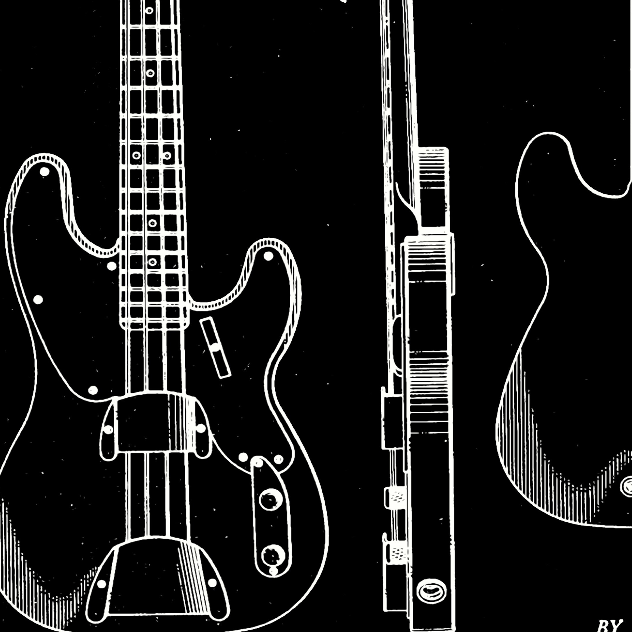 Fender Guitar Wall Art Digital Downloadable Print Black Etsy