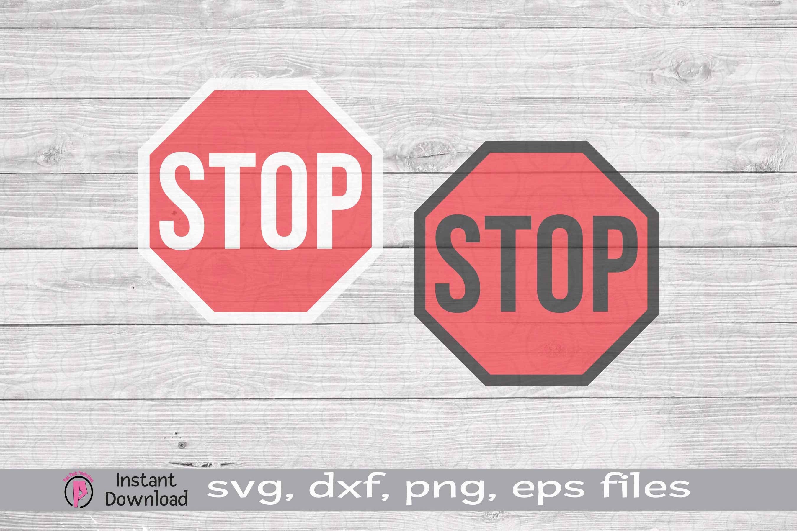Stop Sign Svg Png, Stop Sign Clip Art, Stop Sign Cut File, Files for