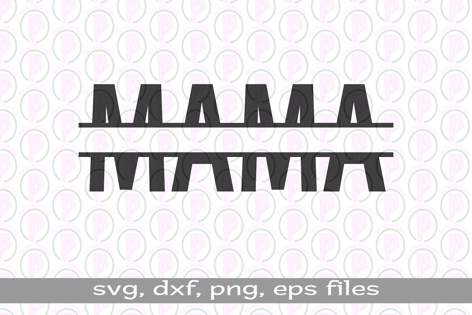 Mamá Split Monogram SVG Mama Monogram Mama SVG Mamá para  Etsy