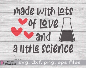 Made with Lots of Love and a Little Science svg png, Little Miracle svg, IVF baby, clipart, Baby Announcement svg, New Baby svg png