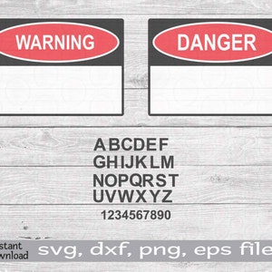 Blank Danger Sign svg png, Danger Sign Clip Art, Warning Sign Personalized, Personalized Sign svg, Danger Cut File, Custom Warning Sign svg
