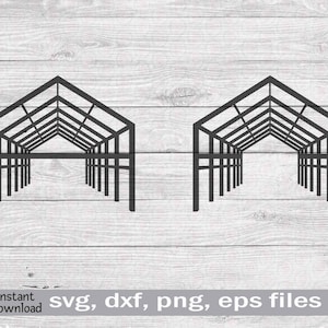 Bouwframe SVG PNG, bouwframe, huisframe vector, dakoverzicht, gebouwsilhouet, gebouwsjabloon, bouwer SVG