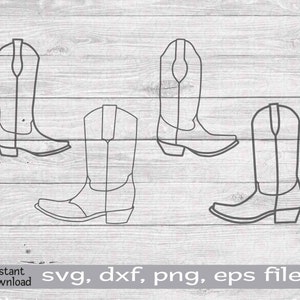 Cowboy Boots SVG, Western SVG, Western Cut Files, Cowboy Boots Clip Art, Cowgirl Boots, files for Cricut, Western Vector Files