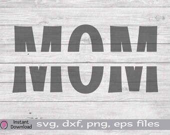 Moeder gesplitst monogram SVG, moeder monogram, moeder SVG, Moederdag, moeder cadeau, moeder clipart, moeder met namen SVG, gepersonaliseerde moeder, kraamcadeau