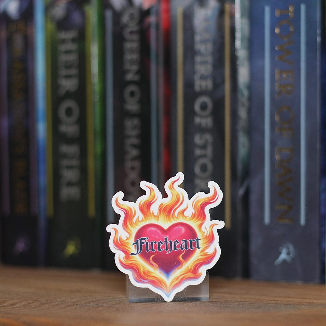 Fireheart Sticker Throne of Glass Inspired | Fireheart Sticker - Etsy