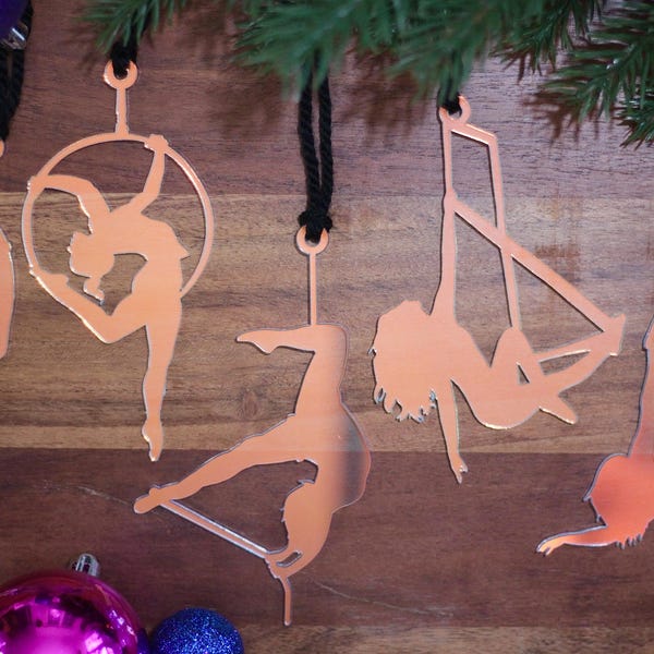 Holographic Aerialist Ornament: Custom Gift