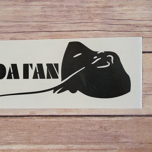 Roatan Sticker 3&quot;x7.5&quot; eagle ray bat ray sting ray