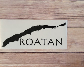 Roatan Island Sticker 3"x7.5"